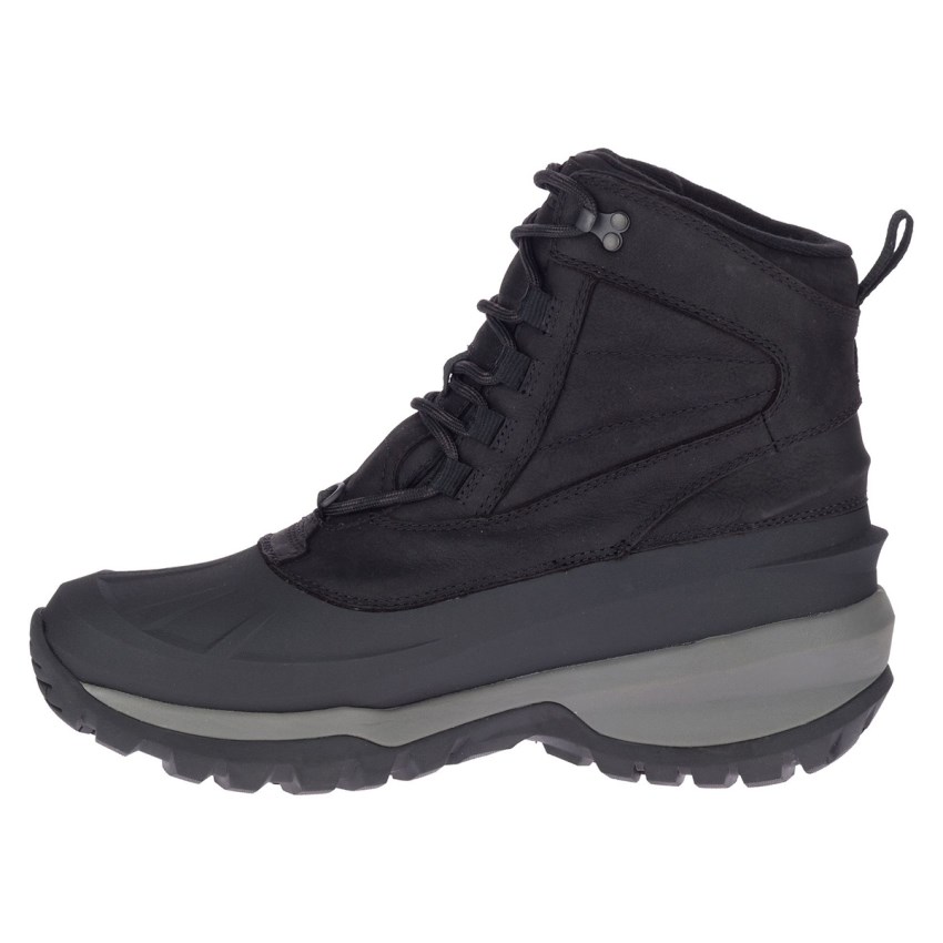 Bottes Merrell Thermo Slush Mid Shell Waterproof Noir Homme | M.S.JMUI